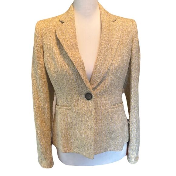 Anne Klein Jackets & Blazers - Anne Klein Boucle Tweed Blazer | EUC | Yellow, White, Grey | 4p